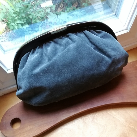 Ruth Saltz Classic Vintage Suede Frame Clutch - Picture 8 of 8